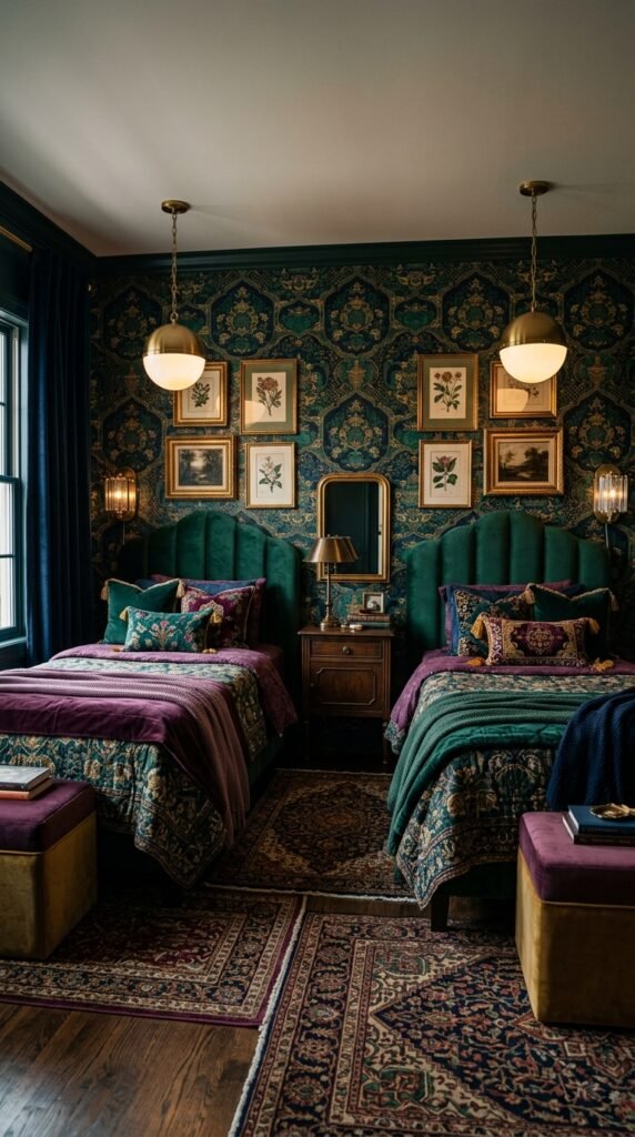 13 Two Sisters Bedroom Ideas 2 Twin girls bedroom jewel tones