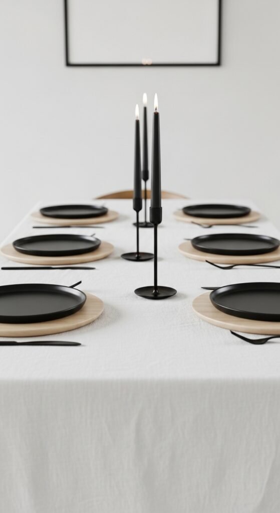 10 Black and White Thanksgiving Tablescapes Ideas That Wow 2 Whisk bce9e9577335e6492b74a172987733ffdr