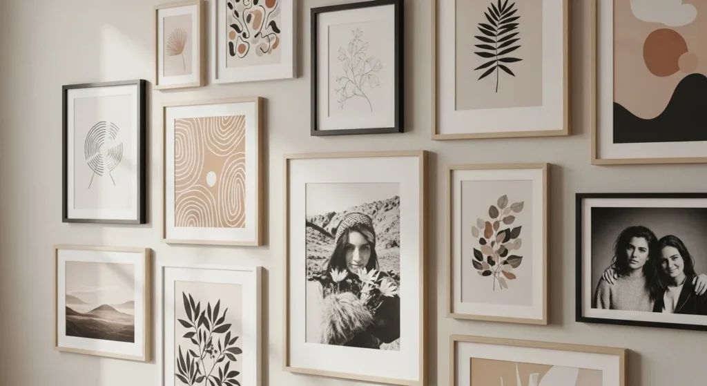 How to Create a Gallery Wall in Your Living Room 2 how to create a gallery wall in your living room 3