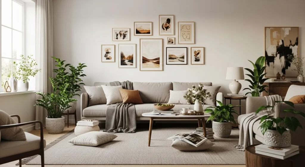 How to Create a Gallery Wall in Your Living Room 4 how to create a gallery wall in your living room 4