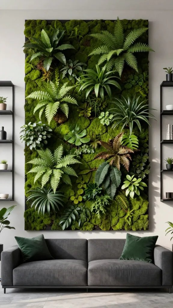11 Green Wall Living Room Ideas for a Lush Vibe 4 Item 3