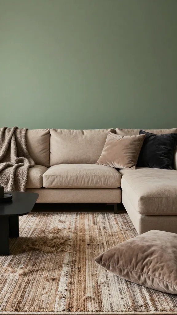 11 Green Wall Living Room Ideas for a Lush Vibe 6 Item 5