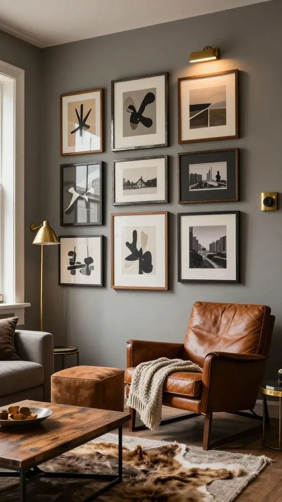 8 Cosy Living Room Gallery Wall Ideas for You to Try 9 Item 8