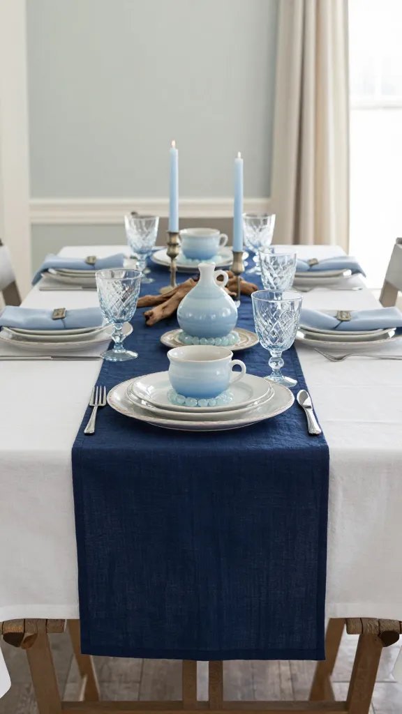 9 Blue and White Thanksgiving Tablescapes Ideas: Stunningly Fresh Tableside Wins 2 Item 1