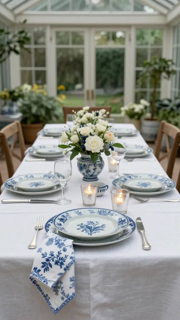 9 Blue and White Thanksgiving Tablescapes Ideas: Stunningly Fresh Tableside Wins 3 Item 2