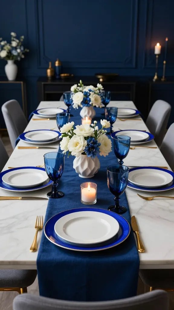9 Blue and White Thanksgiving Tablescapes Ideas: Stunningly Fresh Tableside Wins 9 Item 8