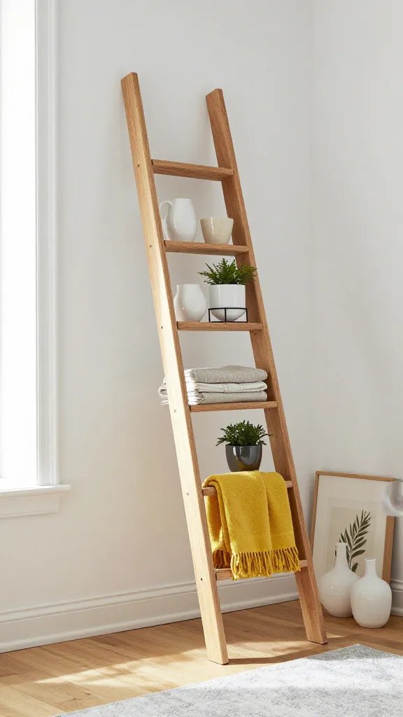 11 Ladder Bookshelf Styling Ideas: Chic Ladder Decor Hacks 3 Item 2