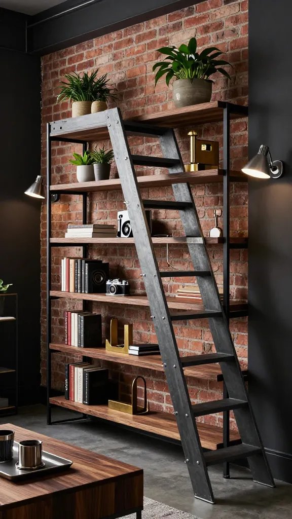 11 Ladder Bookshelf Styling Ideas: Chic Ladder Decor Hacks 5 Item 4