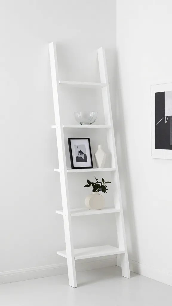 11 Ladder Bookshelf Styling Ideas: Chic Ladder Decor Hacks 7 Item 6