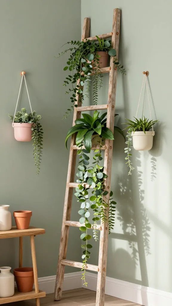 11 Ladder Bookshelf Styling Ideas: Chic Ladder Decor Hacks 10 Item 9