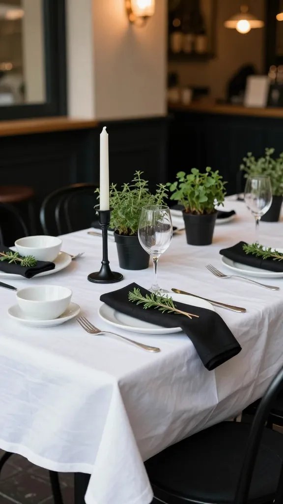 10 Black and White Thanksgiving Tablescapes Ideas That Wow 6 Item 5