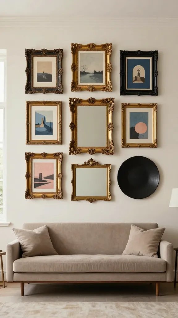 11 Large Living Room Gallery Wall Ideas You’Ll Love 6 Item 5