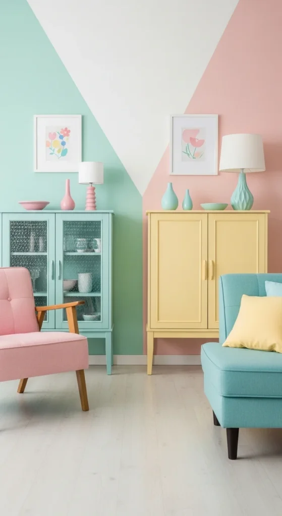 13 Timeless 1950s Interior Design Ideas to Bring Retro Charm Into Your Home 4 1. Pastel Color Palettes That Define 1950s Interior Design