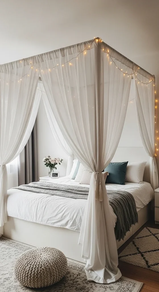 13 Dreamy Bedroom Ideas for a Serene and Stylish Retreat 4 1. Romantic Canopy Bed Setup