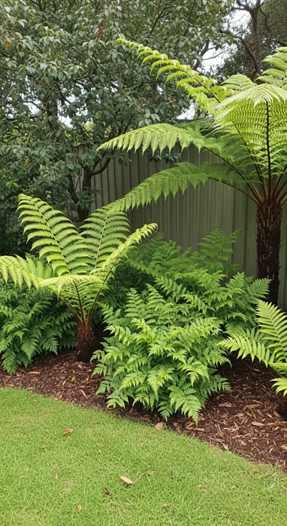 19 Low Maintenance Australian Garden Ideas for Easy Care 13 10. Add a Shade Garden Using Tough Native Ferns