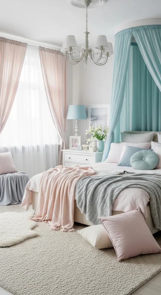 13 Dreamy Bedroom Ideas for a Serene and Stylish Retreat 14 11. Romantic Pastel Bedroom