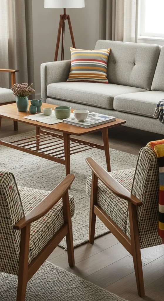 13 Timeless 1950s Interior Design Ideas to Bring Retro Charm Into Your Home 15 12. Textured Fabrics and Patterned Upholstery