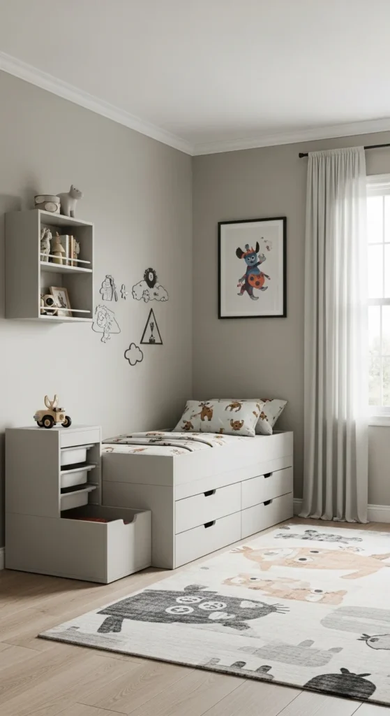 13 Kids' Room Interior Design Ideas That Inspire Creativity and Comfort 15 12. Transitional Kids Room Interior Design That Grows with Your Child