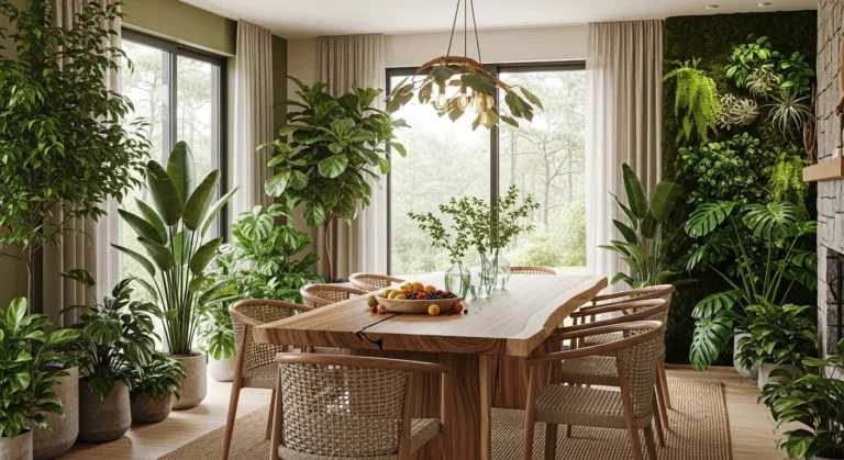13 Natural Dining Room Oasis Ideas for Peaceful Inviting Space