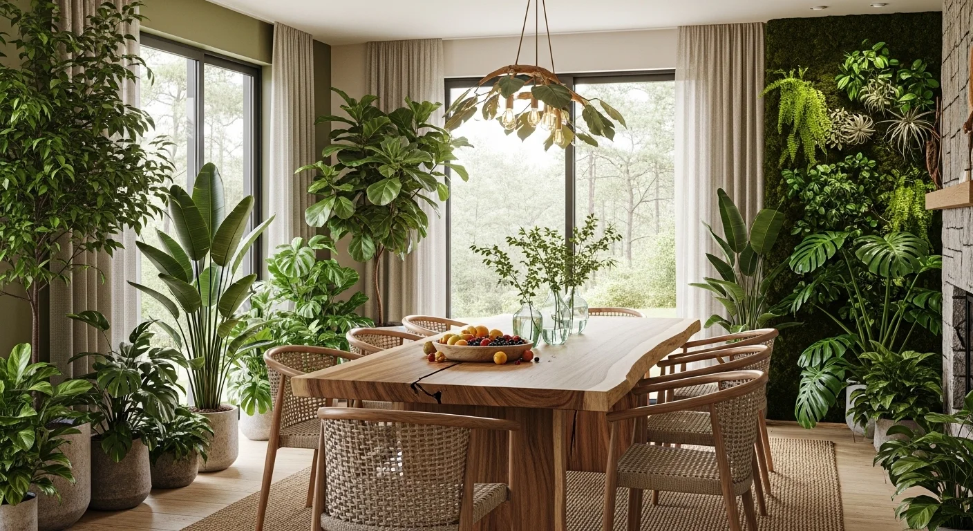 13 Natural Dining Room Oasis Ideas for a Peaceful Inviting Space