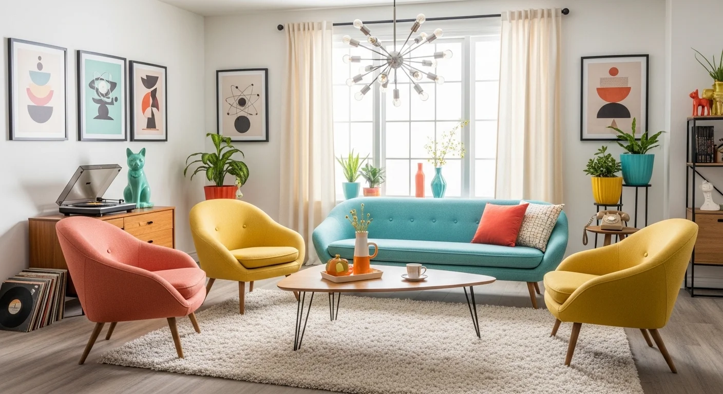 13 Timeless 1950s Interior Design Ideas to Bring Retro Charm Into Your Home