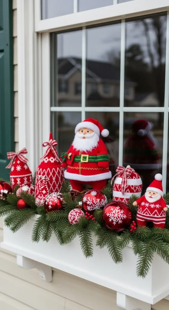 15 Christmas Window Box Ideas to Transform Your Home Exterior 16 13. DIY Handmade Christmas Window Box with Personal Touches