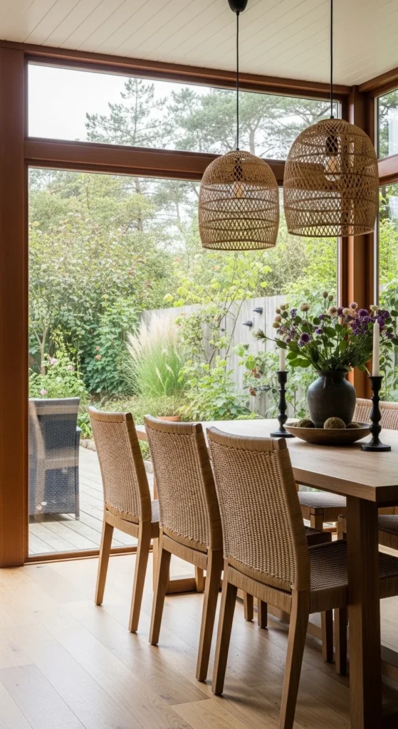 13 Natural Dining Room Oasis Ideas for Peaceful Inviting Space 16 13. Indoor Outdoor Connection in a Natural Dining Room Oasis