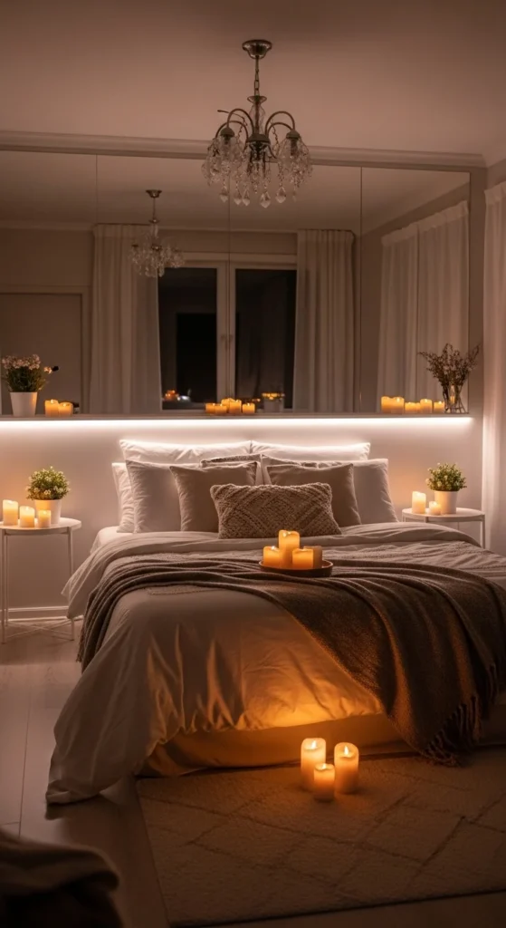 13 Dreamy Bedroom Ideas for a Serene and Stylish Retreat 16 13. Romantic Candlelit Bedroom