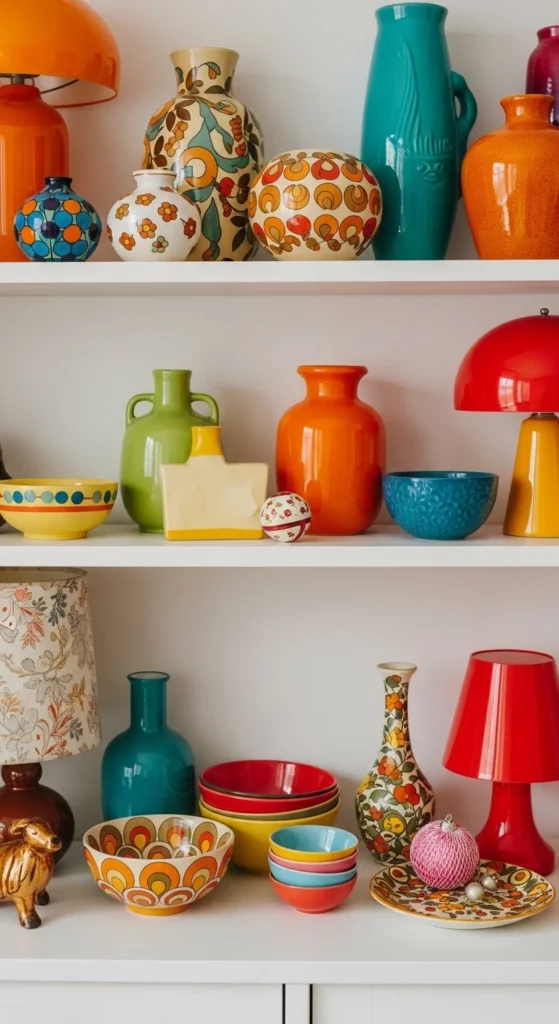 15 Creative 70s Interior Design Retro Look Ideas for Stylish Living Spaces 16 13. Vintage Accessories and Decor Items