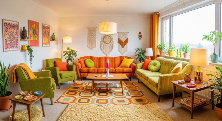 15 Creative 70s Interior Design Retro Look Ideas for Style