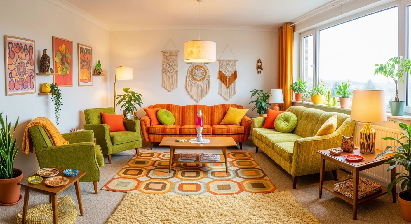 15 Creative 70s Interior Design Retro Look Ideas for Stylish Living Spaces