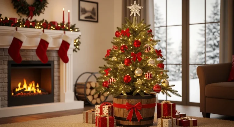 17 Christmas Tree Planter Styling Ideas for Festive Decor