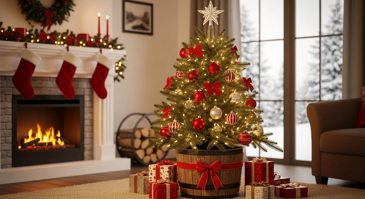 17 Christmas Tree Planter Styling Ideas for Festive Decor