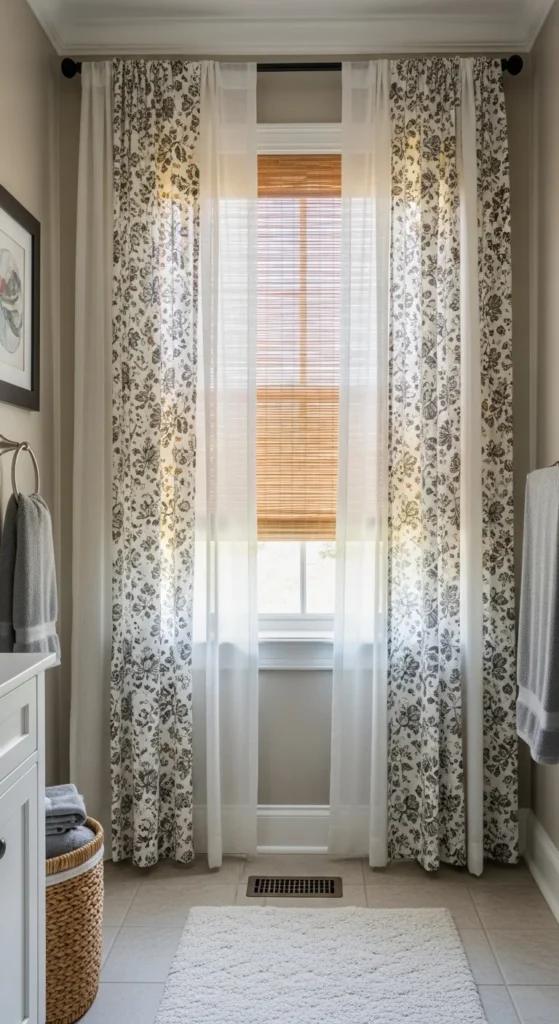 17 Cheap Bathroom Makeover Ideas to Transform Your Space Affordably 20 17. Add Stylish Window Treatments