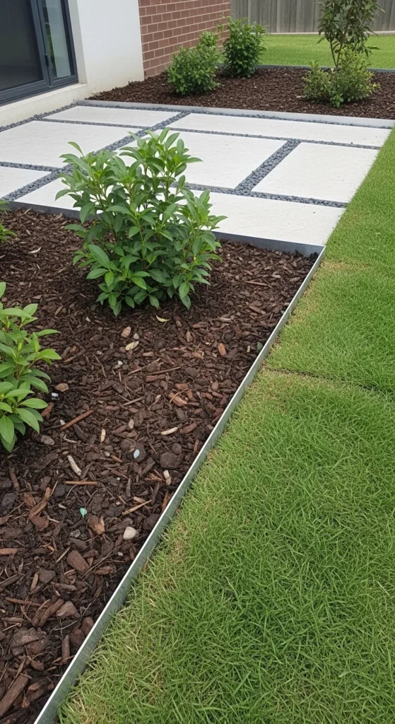 19 Low Maintenance Australian Garden Ideas for Easy Care 20 17. Use Metal or Stone Edging to Keep Garden Shapes Clean