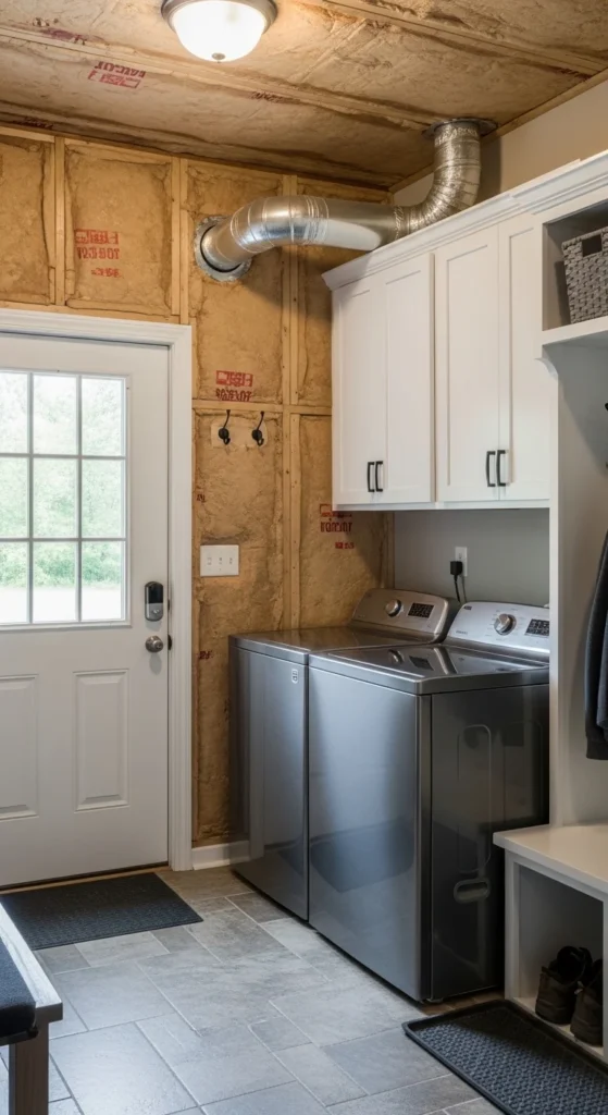 19 Laundry Mud Room Ideas That Combine Style, Storage, and Smart Organization 22 19. Compact Garage Entry Laundry Mud Room Conversion