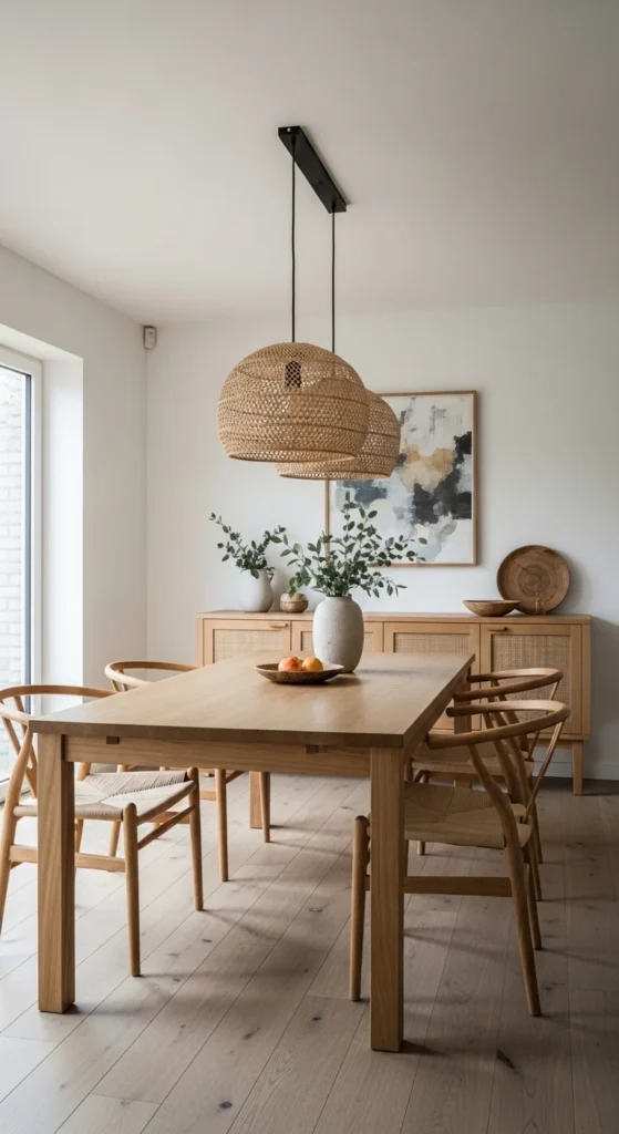 19 Organic Dining Room Ideas for Calm Nature Inspired Space Ideas 22 19. Maintain Open and Airy Space Around the Dining Area