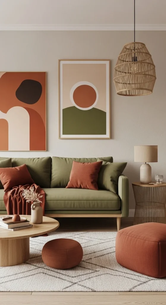 15 Boho Chic Interior Ideas to Create a Warm and Soulful Home 5 2. Earthy Color Palettes That Ground Your Boho Chic Interior