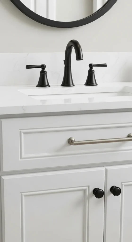 17 Cheap Bathroom Makeover Ideas to Transform Your Space Affordably 5 2. Upgrade Bathroom Hardware