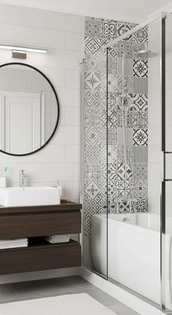 17 Cheap Bathroom Makeover Ideas to Transform Your Space Affordably 6 3. Add Peel and Stick Tiles