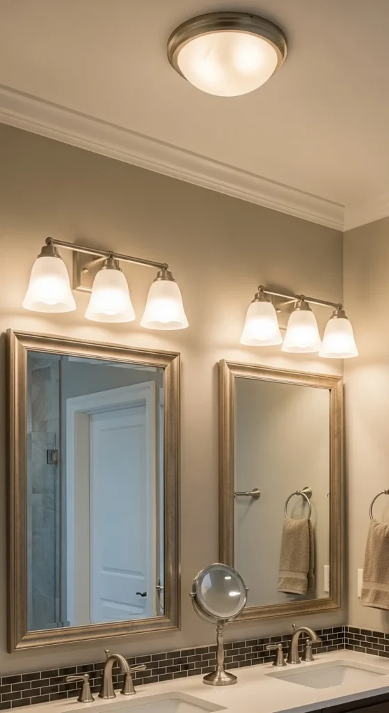 17 Cheap Bathroom Makeover Ideas to Transform Your Space Affordably 7 4. Install Affordable Lighting Fixtures