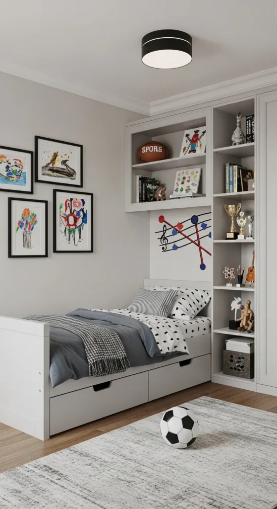 13 Kids' Room Interior Design Ideas That Inspire Creativity and Comfort 7 4. Themed Kids Room Interior Design Based on Hobbies and Interests
