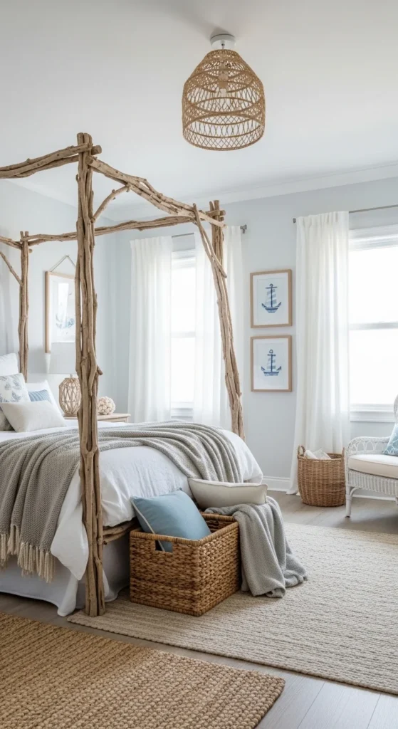 13 Dreamy Bedroom Ideas for a Serene and Stylish Retreat 8 5. Coastal Inspired Relaxing Bedroom