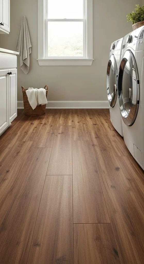 15 Laundry Room Flooring Ideas: Stylish, Durable & Practical 8 5. Laminate Flooring