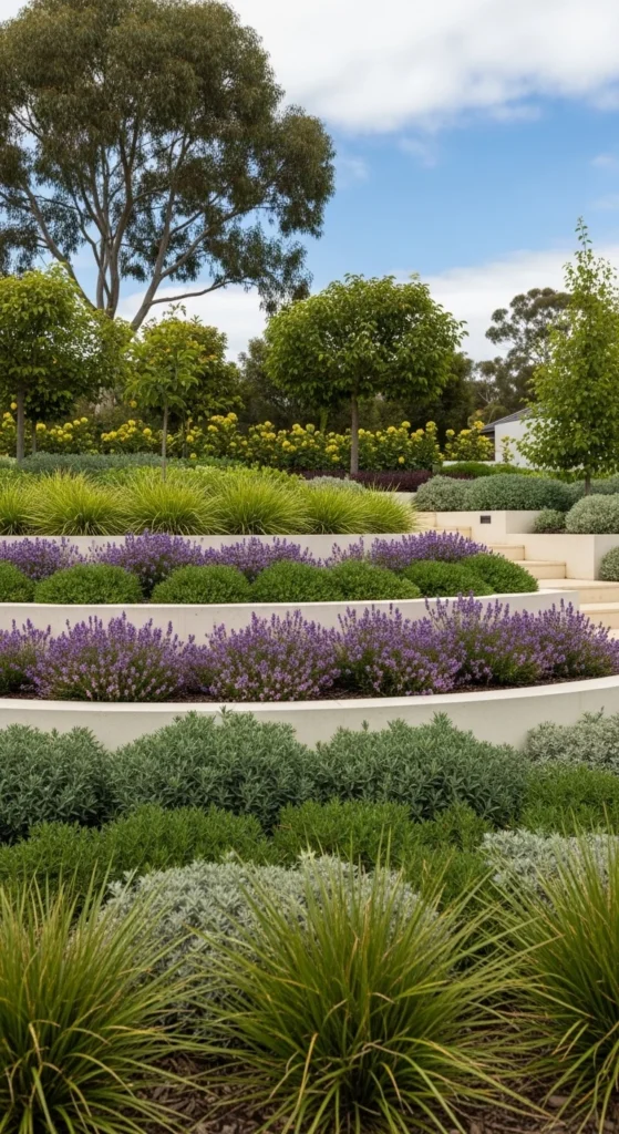 13 Modern Australian Garden Ideas for a Stylish and Low-Maintenance Outdoor Space 9 6. Layered Planting Modern Australian Garden Design