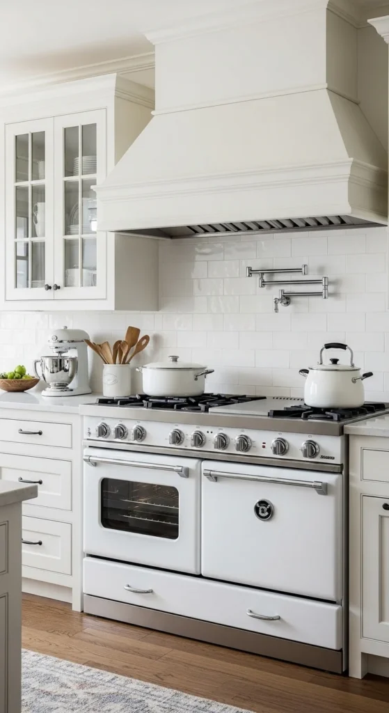 15 Modern Farmhouse Kitchen Ideas for Cozy Stylish Space 9 6. Mix of Modern and Vintage Appliances