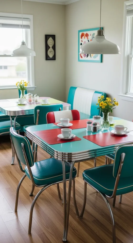 13 Timeless 1950s Interior Design Ideas to Bring Retro Charm Into Your Home 11 8. Formica Tables and Classic Dinette Sets