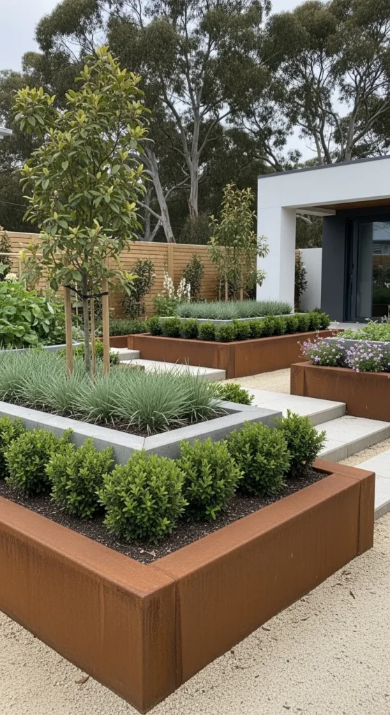 13 Modern Australian Garden Ideas for a Stylish and Low-Maintenance Outdoor Space 11 8. Raised Garden Beds in a Modern Australian Garden