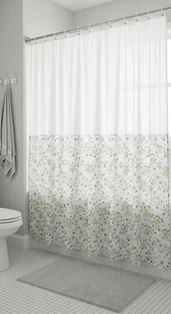 17 Cheap Bathroom Makeover Ideas to Transform Your Space Affordably 11 8. Replace Shower Curtains and Rugs