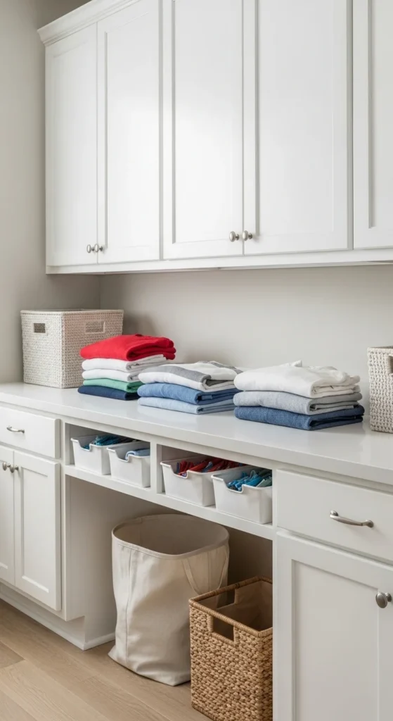 13 Top Load Washer Laundry Room Ideas for a Stylish and Functional Space 12 9. Create a Dedicated Folding Station